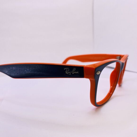Ray-Ban Authentic Eyeglasses RB 2132 789/3F 52 [] 18 MM New Wayfarer Orange Blue - Picture 7 of 9
